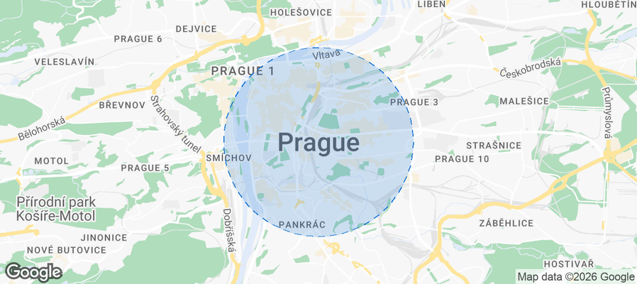 Prague 8 Airbnb map